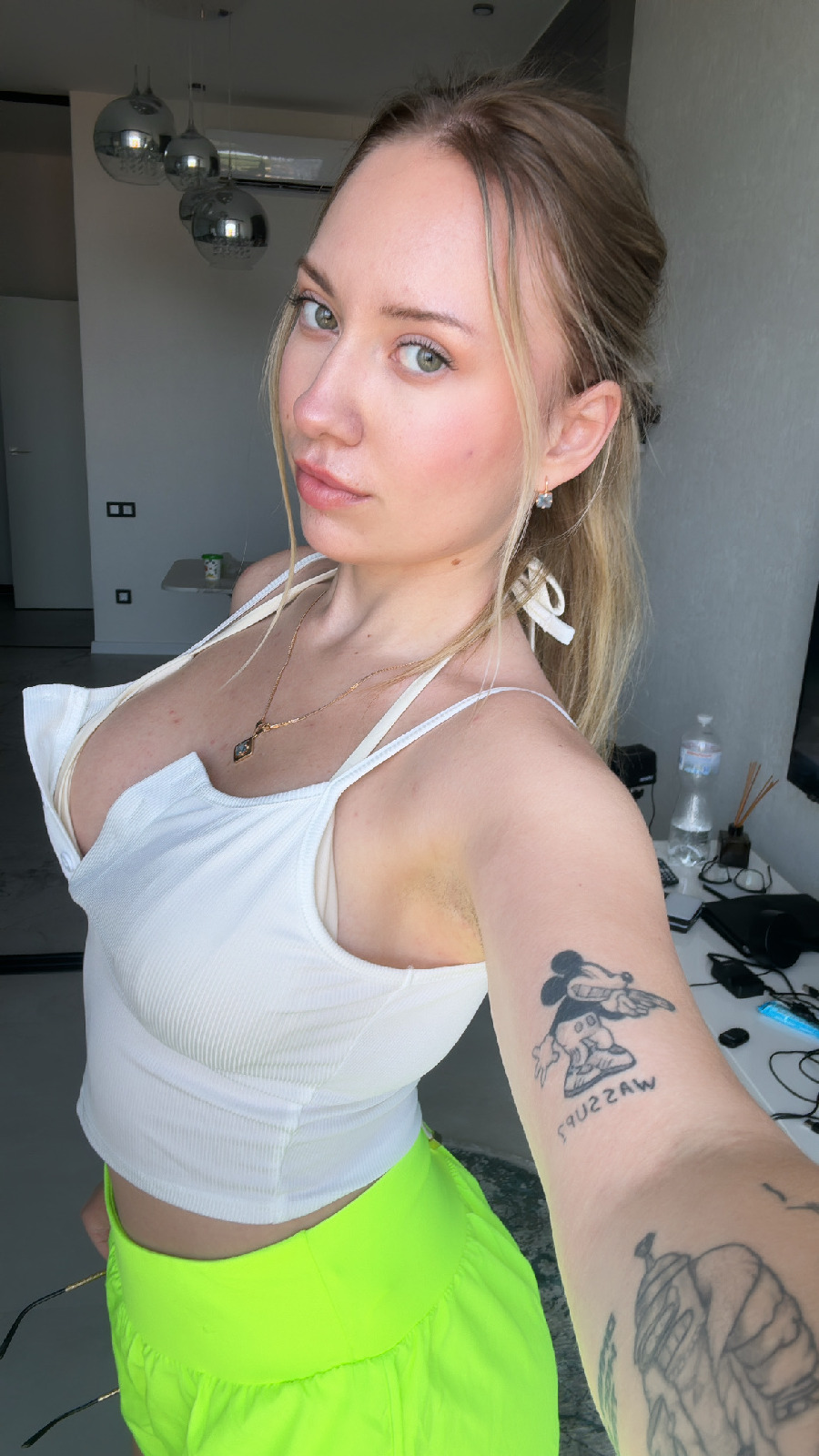 KateV in her underwear in Bien Hoa