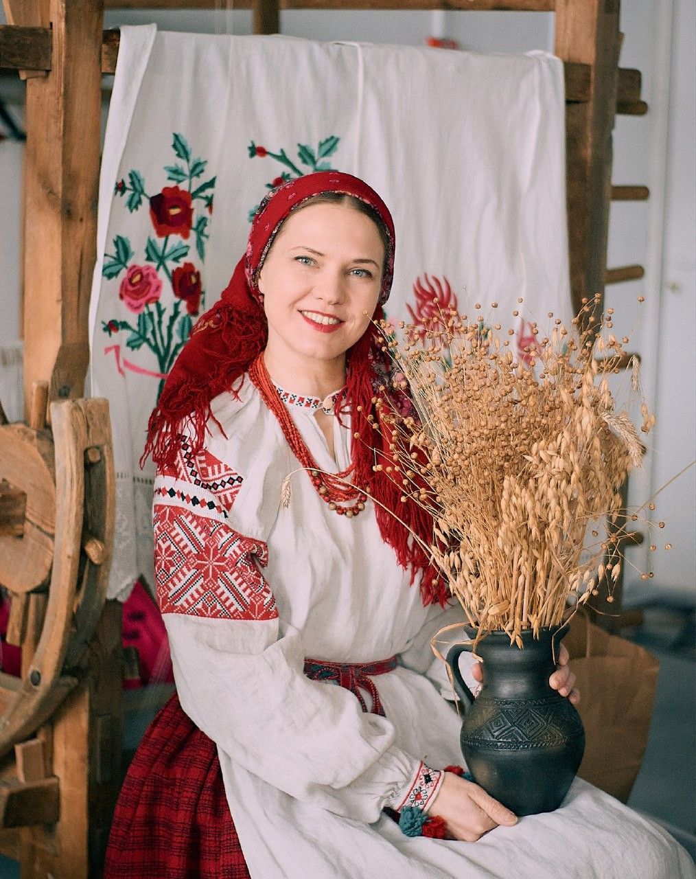 Women in Slavic costumes in Bien Hoa