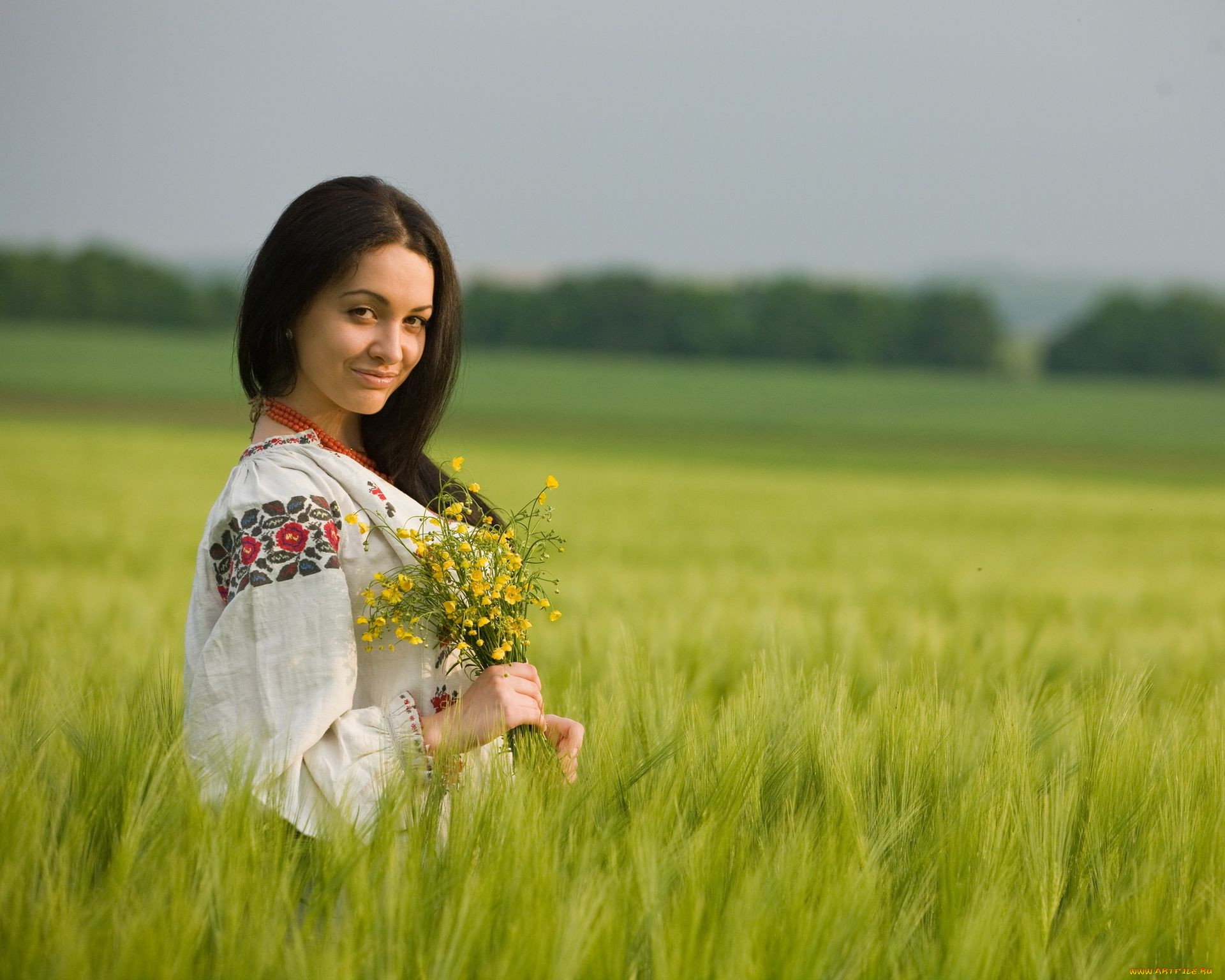 Women in Slavic costumes in Bien Hoa