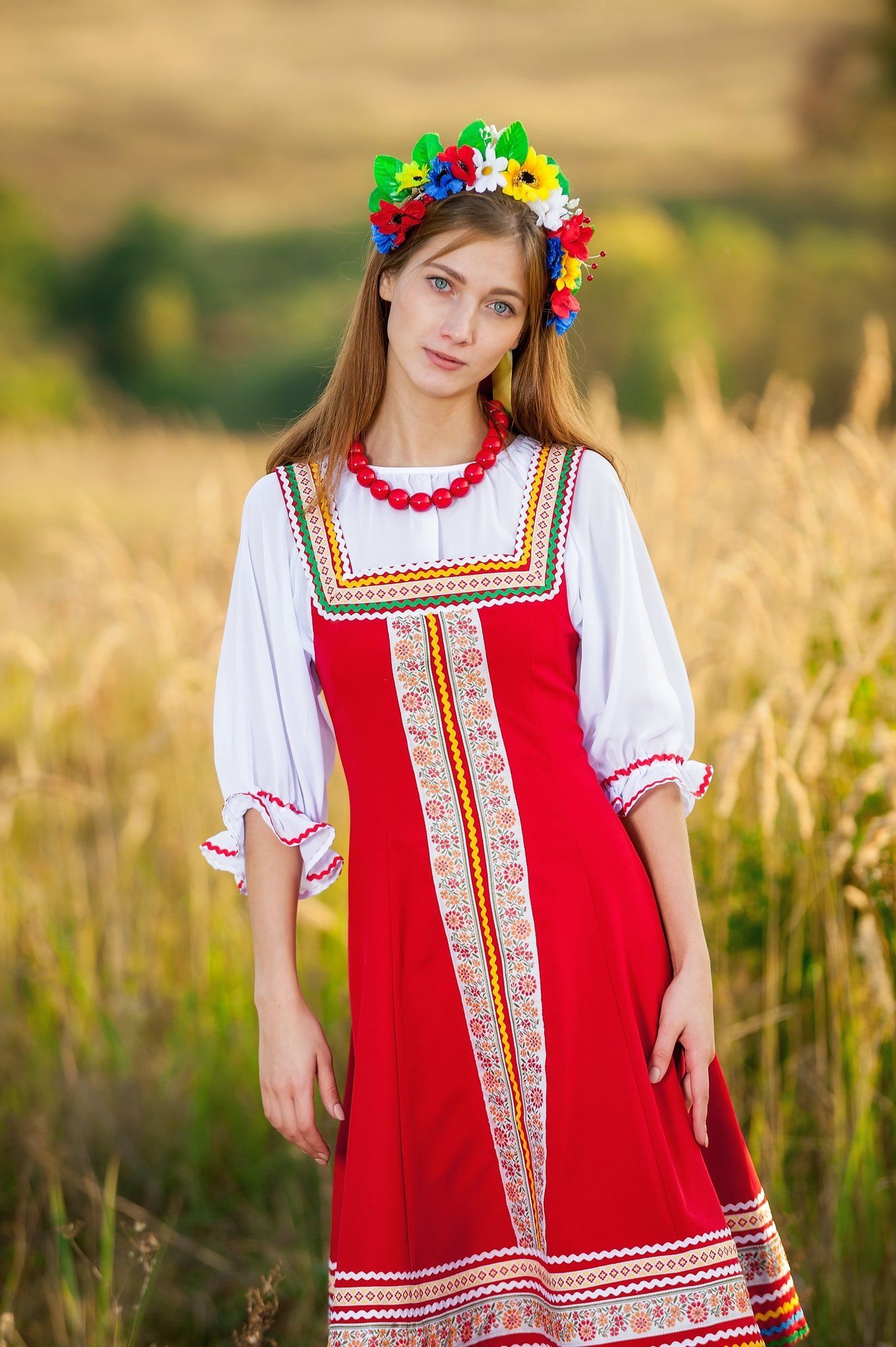 Women in Slavic costumes in Bien Hoa