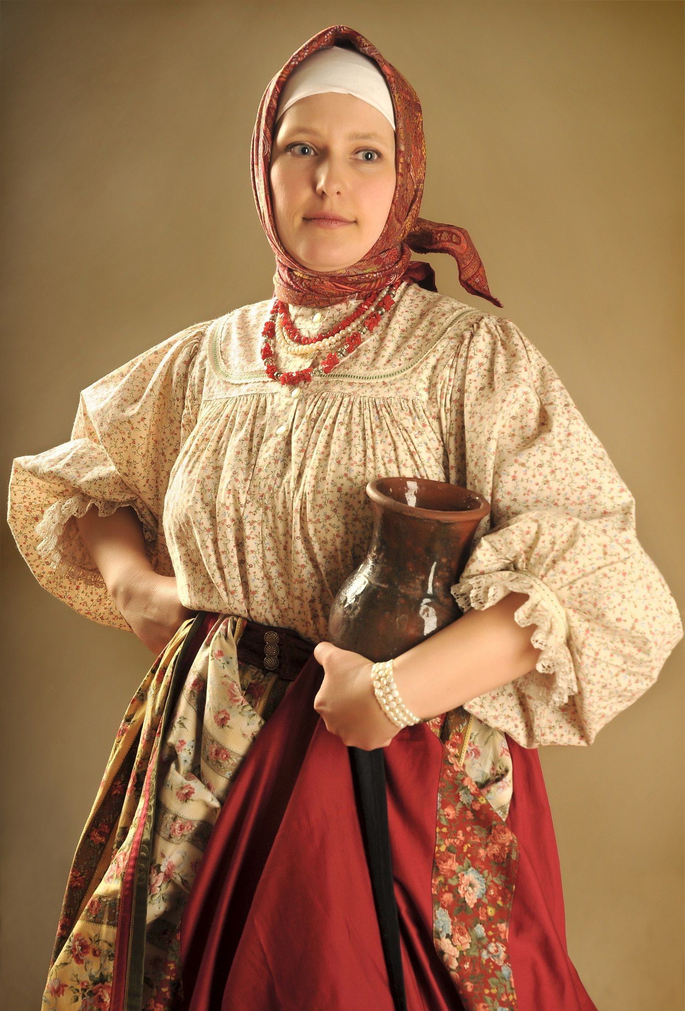 Girls in Slavic costumes in Bien Hoa